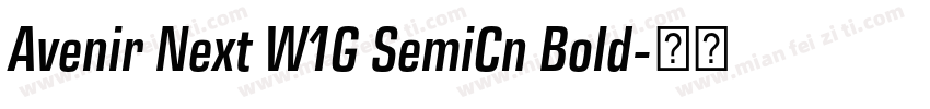 Avenir Next W1G SemiCn Bold字体转换